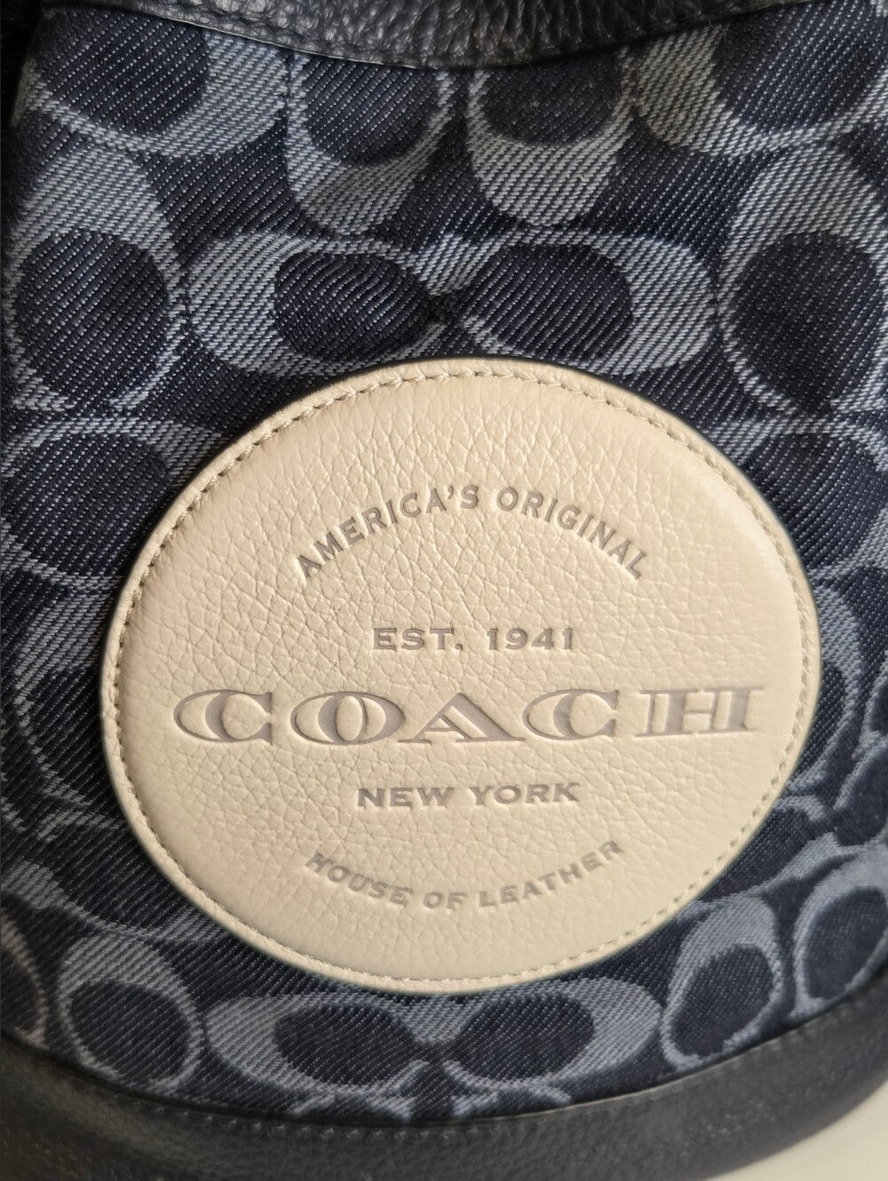 Coach Dempsey Drawstring Bucket Bag in Signature Denim - Picture 2 of 12